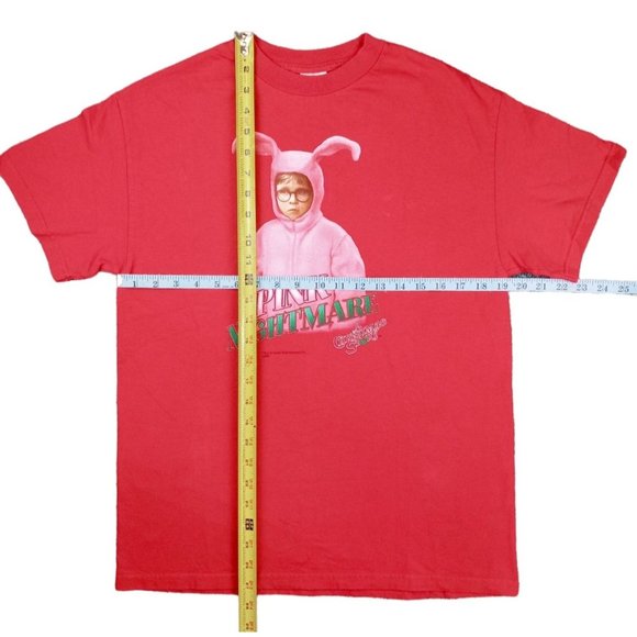 Vintage Deadstock Red Christmas Story Tee Shirt Ralphie Nightmare Men's Medium - Picture 7 of 9